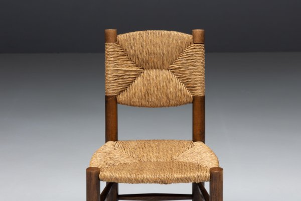 Bauche Dining Chair attributed to Charlotte Perriand for Steph Simon, France, 1950s-GW-1746689