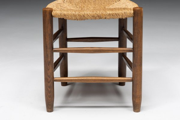 Bauche Dining Chair attributed to Charlotte Perriand for Steph Simon, France, 1950s-GW-1746689