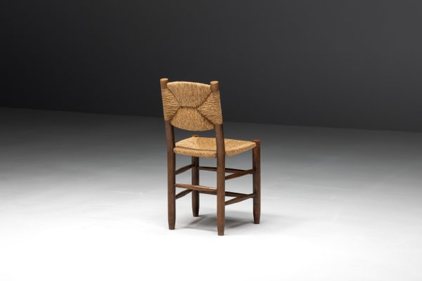 Bauche Dining Chair attributed to Charlotte Perriand for Steph Simon, France, 1950s-GW-1746689