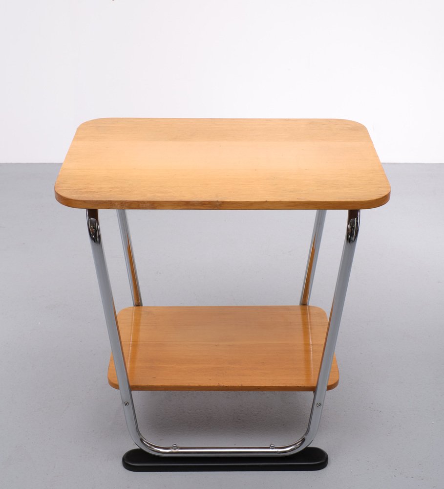 Bauhaus 2-Tier Side Table, Germany, 1930s