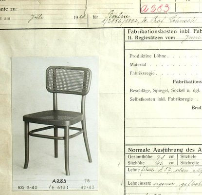 Bauhaus A283 Chair by Adolf Schneck for Thonet-Mundus, 1928-TZ-774578