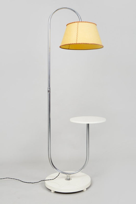 Bauhaus Adjustable Floor Lamp in Chrome attributed to Jindřich Halabala for Up Závody, Czech, 1930s