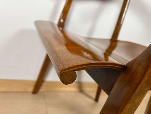 Bauhaus Armchair by Rockhausen, Polished Wood, Germany circa 1930-NNB-1168385