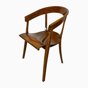 Bauhaus Armchair by Rockhausen, Polished Wood, Germany circa 1930-NNB-1168385