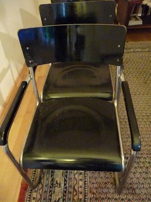 Bauhaus Armchairs, 1930s, Set of 6-XHV-566860