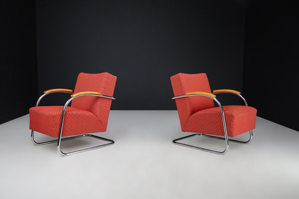 Bauhaus Armchairs by Mucke & Melder, 1930s, Set of 2-TRW-1747901