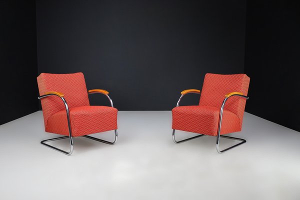 Bauhaus Armchairs by Mucke & Melder, 1930s, Set of 2-TRW-1747901