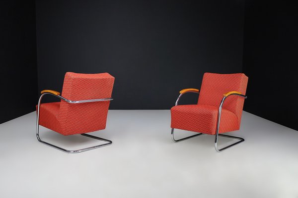 Bauhaus Armchairs by Mucke & Melder, 1930s, Set of 2-TRW-1747901