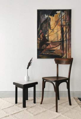 Bauhaus Art-Deco Flower Side Table in Marble, 1930s-FW-1819165