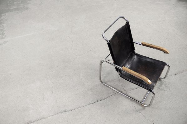 Bauhaus B35 Chair by Marcel Breuer for Thonet, 1930s-ZAA-1088036