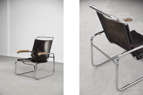 Bauhaus B35 Chair by Marcel Breuer for Thonet, 1930s-ZAA-1088036