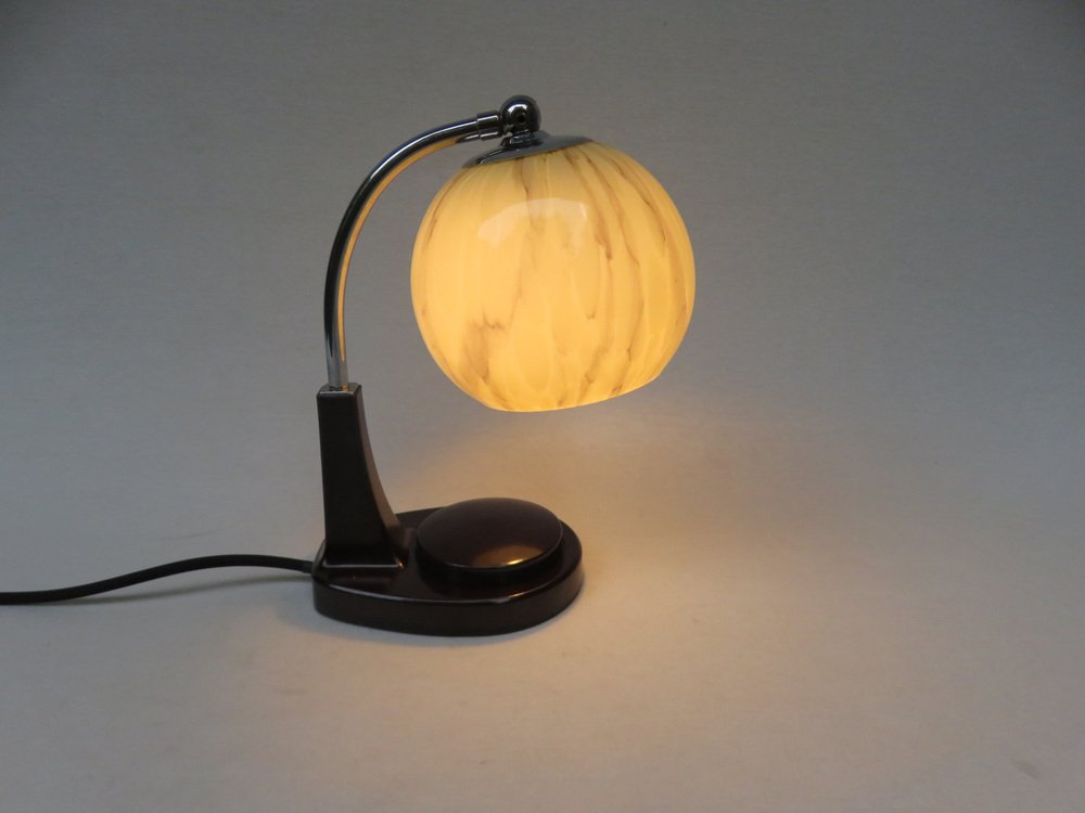 Bauhaus Bakelite Table Lamps by Marianne Brandt for GMF, 1920s, Set of 2