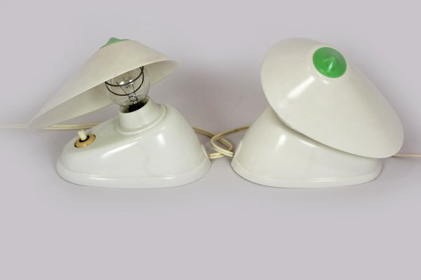 Bauhaus Bakelite Table Lamps from Esc, 1940s, Set of 2-WVS-1705734