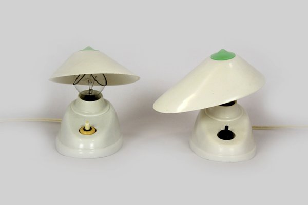 Bauhaus Bakelite Table Lamps from Esc, 1940s, Set of 2-WVS-1705734