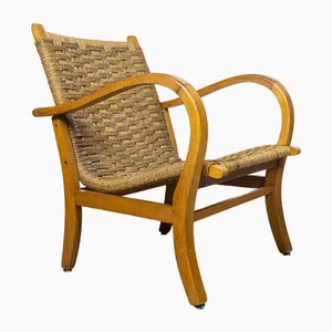 Bauhaus Beech and Rope Armchair by Erich Dieckmann, 1930s-TLV-1762827