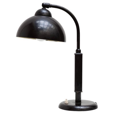 Bauhaus Black Desk Lamp by Christian Dell for Kaiser, 1930s-KL-970678