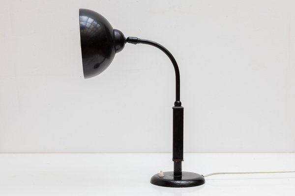 Bauhaus Black Desk Lamp by Christian Dell for Kaiser, 1930s-KL-970678