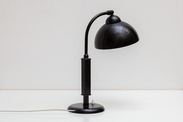 Bauhaus Black Desk Lamp by Christian Dell for Kaiser, 1930s-KL-970678