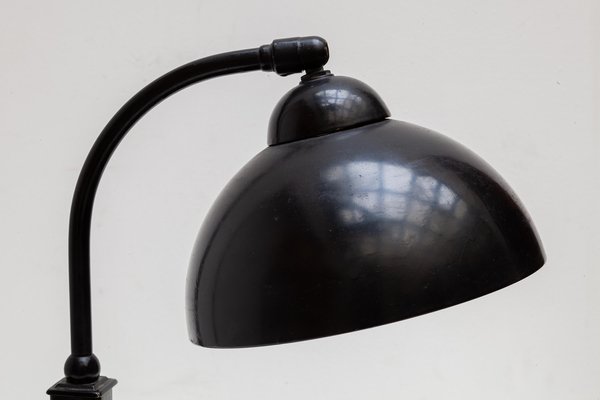 Bauhaus Black Desk Lamp by Christian Dell for Kaiser, 1930s-KL-970678