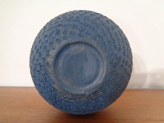 Bauhaus Blue Studio Ceramic Vase by Heiner Hans Körting, 1940s-RDW-733096