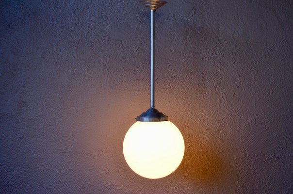 Bauhaus Boule Ceiling Lamp, 1940s-AIU-666108