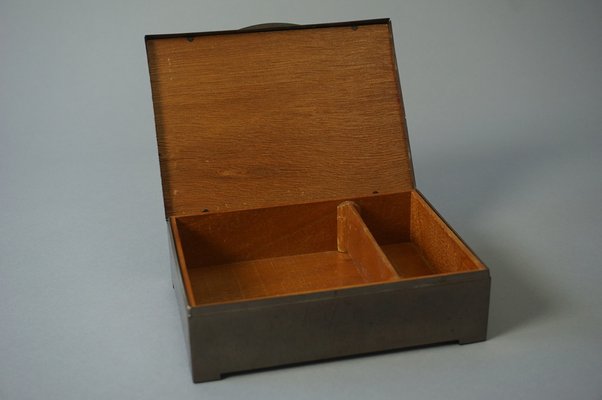 Bauhaus Brass Cigar Box from Erhard & Söhne-RST-1233388