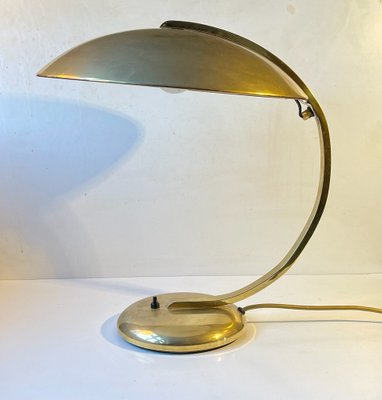 Bauhaus Brass Desk Lamp by Egon Hillebrand, 1940s-LCR-1133084