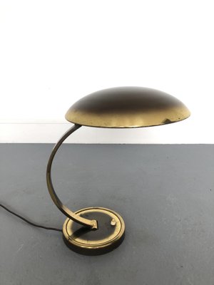 Bauhaus Brass Model 6751 Desk Lamp by Christian Dell for Kaiser Leuchten, 1950s-JWH-1450813