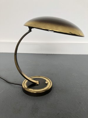 Bauhaus Brass Model 6751 Desk Lamp by Christian Dell for Kaiser Leuchten, 1950s-JWH-1450813