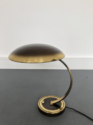 Bauhaus Brass Model 6751 Desk Lamp by Christian Dell for Kaiser Leuchten, 1950s-JWH-1450813