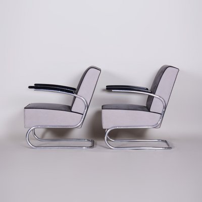 Bauhaus Chrome Armchairs attributed to Mücke Melder, 1930s, Set of 2-WHY-1767455