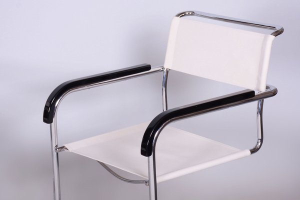 Bauhaus Chrome Armchairs by M. Breuer for Thonet, Czechia, 1930s, Set of 2-WHY-1705604