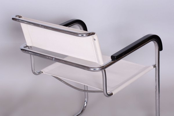 Bauhaus Chrome Armchairs by M. Breuer for Thonet, Czechia, 1930s, Set of 2-WHY-1705604