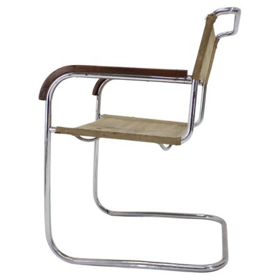 Bauhaus Chrome B34 Armchair by Marcel Breuer for Mücke & Melder, 1930s-TZ-1123940