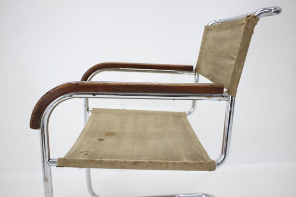 Bauhaus Chrome B34 Armchair by Marcel Breuer for Mücke & Melder, 1930s-TZ-1123940