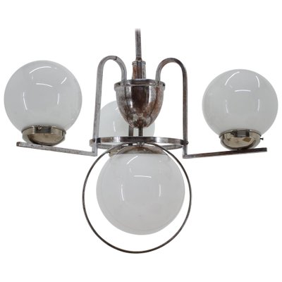 Bauhaus Chrome Chandelier, 1930s-TZ-848561