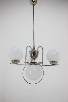 Bauhaus Chrome Chandelier, 1930s-TZ-848561