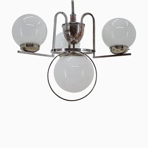 Bauhaus Chrome Chandelier, 1930s-TZ-848561