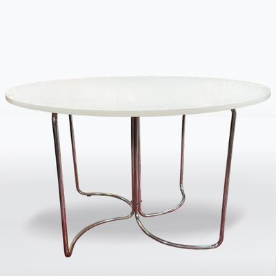 Bauhaus Chrome Dining Table from Sab, 1930s-XSL-2034846