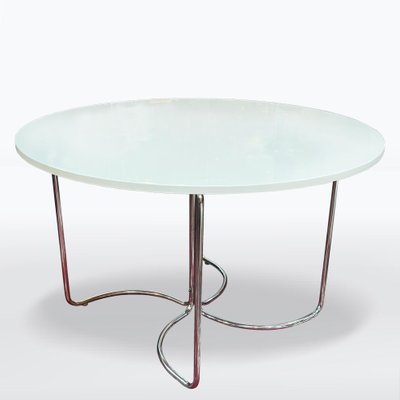 Bauhaus Chrome Dining Table from Sab, 1930s-XSL-2034846