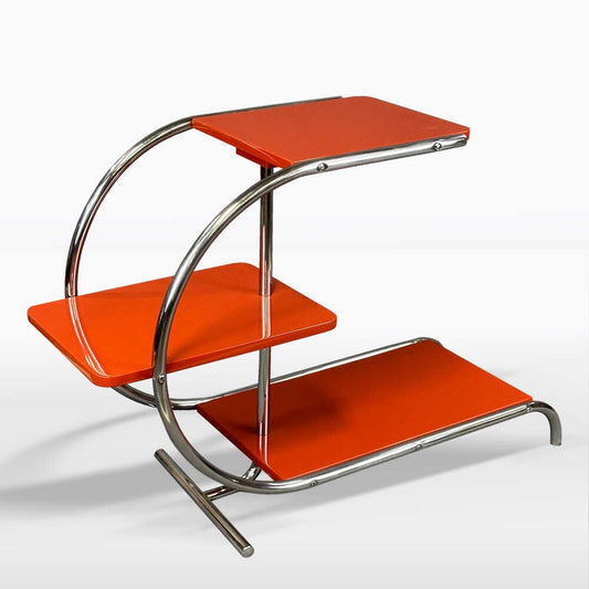 Bauhaus Chrome Flower Side Table by J. Halabala for Up Závody, 1930s