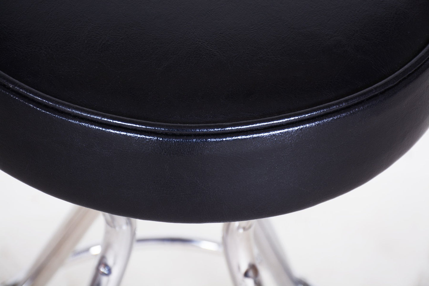 Bauhaus Chrome & Leather Barstool, 1930s