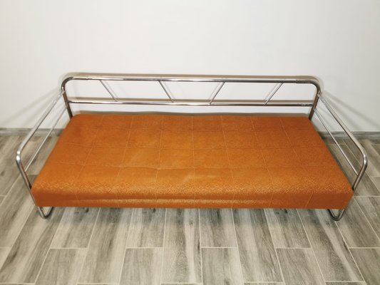 Bauhaus Chrome Sofa by Robert Slezak for Slezak Factories, 1930s-QJA-1741512