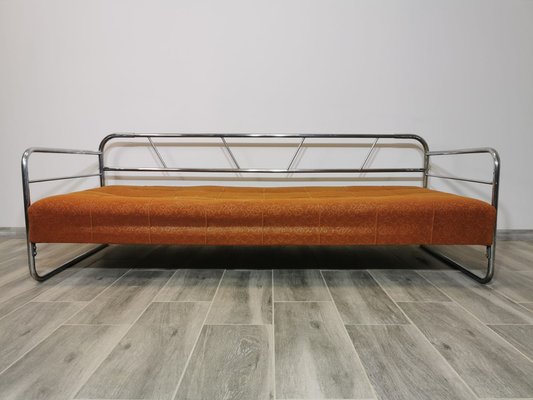 Bauhaus Chrome Sofa by Robert Slezak for Slezak Factories, 1930s-QJA-1741512