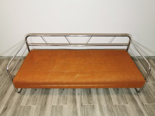 Bauhaus Chrome Sofa by Robert Slezak for Slezak Factories, 1930s-QJA-1741512