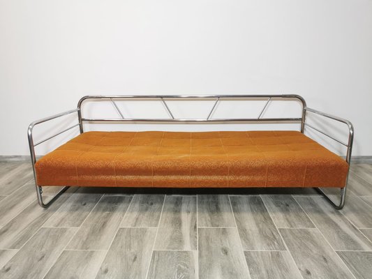 Bauhaus Chrome Sofa by Robert Slezak for Slezak Factories, 1930s-QJA-1741512