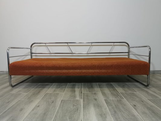 Bauhaus Chrome Sofa by Robert Slezak for Slezak Factories, 1930s-QJA-1741512