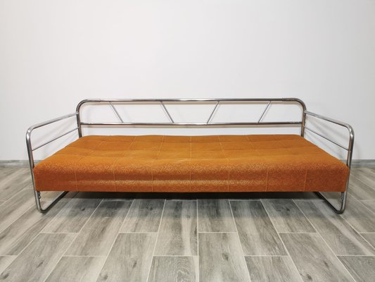 Bauhaus Chrome Sofa by Robert Slezak for Slezak Factories, 1930s-QJA-1741512