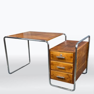 Bauhaus Chrome Tube Writing Desk by Marcel Breuer for Thonet, 1929-XSL-2021514