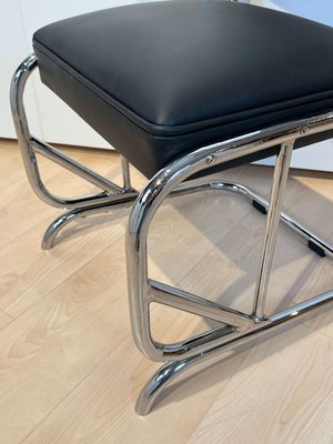 Bauhaus Chromed Tubular Steel and Leather Cantilever Armchair, Germany, 1935-NNB-1425709